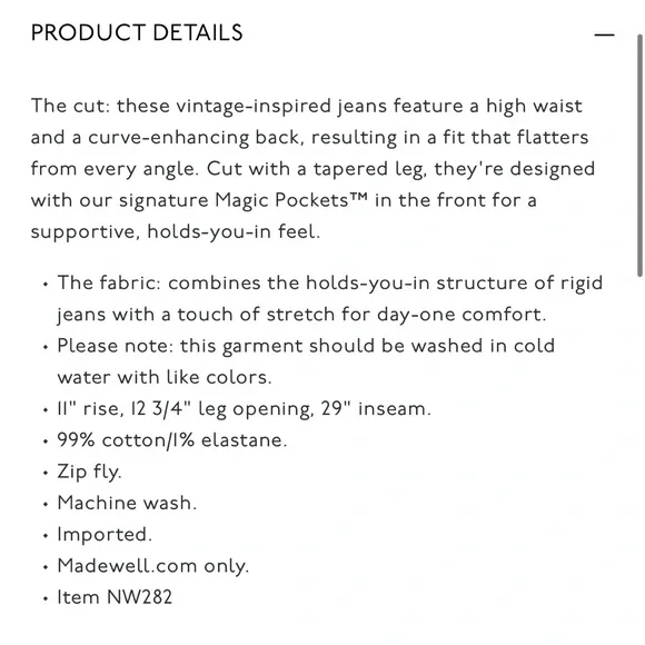 Madewell The Perfect Vintage Jean Dark Wash Size 28 - Picture 12 of 12